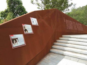 玄武耐候钢挡土墙